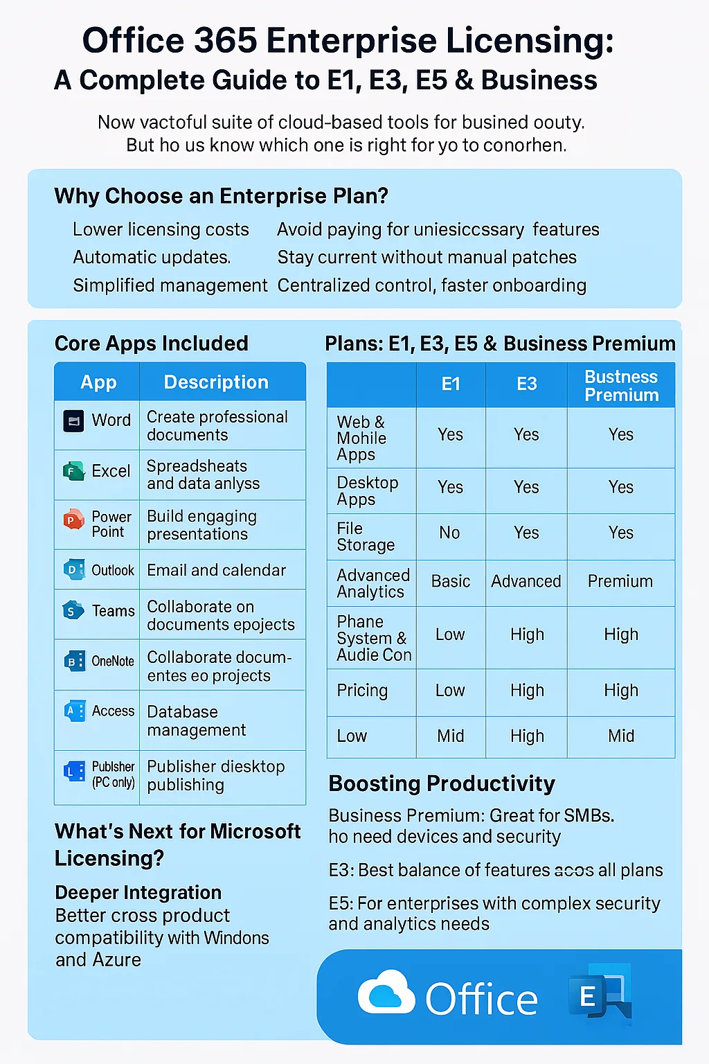 Office 365 Licensing Overview Office 365 Licensing Overview