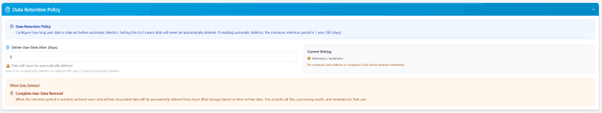chipmunk data retention options chipmunk data retention options